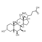 CAS#: 75110-48-4, (3alpha,5beta,6beta,7beta,12alpha)-3,6,7,12-Tetrahydroxycholan-24-oic acid
