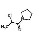 CAS#: 75115-52-5, 2-Chloro-1-(1-pyrrolidinyl)-1-propanone