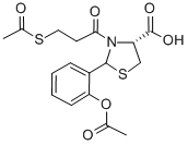 CAS#: 75147-56-7, 2-(2-Acetyloxyphenyl)-3-(3-Acetylsulfanylpropanoyl)-1,3-Thiazolidine-4-Carboxylic Acid