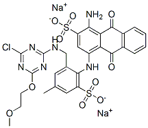 CAS#: 75198-92-4, Disodium 1-Amino-4-[[2-[[[4-Chloro-6-(2-Methoxyethoxy)-1,3,5-Triazin-2-Yl]Amino]Methyl]-4-Methyl-6-Sulfonatophenyl]Amino]-9,10-Dioxoanthracene-2-Sulfonate
