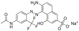 CAS#: 75198-93-5, Sodium 5-[2-[4-Acetamido-2-(Trifluoromethyl)Phenyl]Hydrazinyl]-6-Imino-4-Oxonaphthalene-2-Sulfonate