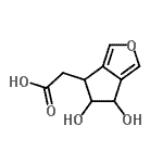 CAS#: 752225-57-3, 2-(4,5-dihydroxy-5,6-dihydro-4H-cyclopenta[c]furan-6-yl)acetic acid