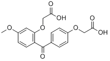 CAS 登录号：75226-97-0， 2-[2-[4-(羧甲基氧基)苯甲酰基]-5-甲氧基苯氧基]乙酸