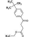 CAS 登录号：75237-09-1， 乙基4-[4-(2-甲基-2-丙基)苯基]-4-氧代丁酸酯