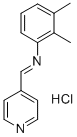 CAS 登录号:75273-86-8, N-(2,3-二甲基苯基)-1-吡啶-4-基甲烷亚胺盐酸盐