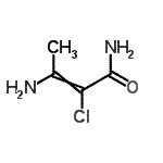 CAS#: 75292-29-4, 3-Amino-2-chloro-2-butenamide