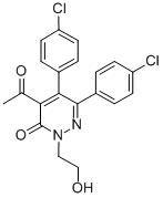 CAS#: 75319-92-5, 4-Acetyl-5,6-Bis(4-Chlorophenyl)-2-(2-Hydroxyethyl)Pyridazin-3-One