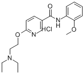CAS#: 75348-40-2, 6-(2-Diethylaminoethoxy)-N-(2-Methoxyphenyl)Pyridine-3-Carboxamide Hydrochloride
