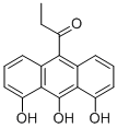 CAS 登录号:75464-10-7, 1,8-二羟基-10-丙酰-10H-蒽-9-酮