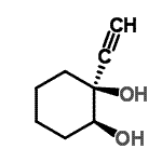 CAS 登录号：75476-41-4， (1S,2S)-1-乙炔基-1,2-环己烷二醇