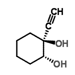 CAS 登录号：75476-42-5， (1S,2R)-1-乙炔基-1,2-环己烷二醇