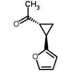 CAS 登录号：75491-25-7， 1-[(1R,2R)-2-(2-呋喃基)环丙基]乙酮
