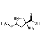 CAS#: 754951-06-9, (3R,5S)-3-Amino-5-ethyl-3-pyrrolidinecarboxylic acid