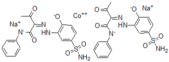 CAS#: 75522-91-7, Disodium; Cobalt(+2) Cation; (2E)-2-[(2-Oxido-5-Sulfamoylphenyl)Hydrazinylidene]-3-Oxo-N-Phenylbutanimidate