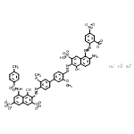 CAS 登录号：75522-94-0， 三钠2-{[2-氨基-5-羟基-6-({4'-[(1-羟基-8-{[(4-甲基苯基)磺酰基]氨基}-3,6-二磺酸-2-萘基)偶氮]-3,3'-二甲氧基-4-联苯基}偶氮)-7-磺基-1-萘基]偶氮}-5-硝基苯甲酸盐