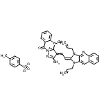 CAS 登录号：75535-20-5， 3-[2-(1,3-二烯丙基-1,3-二氢-2H-咪唑并[4,5-b]喹喔啉-2-亚基)亚乙基]-2,4-二甲基-9-氧代-4,9-二氢-3H-吡唑并[5,1-b]喹唑啉-10-鎓4-甲基苯磺酸酯