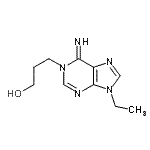 CAS#: 755713-82-7, 3-(9-Ethyl-6-imino-6,9-dihydro-1H-purin-1-yl)-1-propanol
