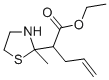 CAS 登录号：75606-53-0， 2-(2-甲基-1,3-噻唑烷-2-基)戊-4-烯酸乙酯