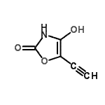 CAS#: 75610-96-7, 5-Ethynyl-4-hydroxy-1,3-oxazol-2(3H)-one