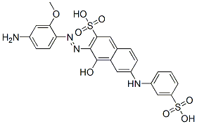 CAS#: 75627-19-9, 3-[(4-Amino-2-Methoxyphenyl)Azo]-4-Hydroxy-6-[(3-Sulfophenyl)Amino]-2-Naphthalenesulfonic Acid
