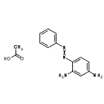 CAS#: 75660-25-2, 4-(Phenyldiazenyl)-1,3-benzenediamine acetate (1:1)