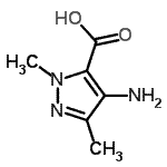 CAS#: 756772-34-6, 4-Amino-1,3-dimethyl-1H-pyrazole-5-carboxylic acid