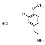 CAS 登录号：7569-60-0， 2-(3-氯-4-甲氧基苯基)乙胺盐酸盐(1:1)