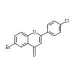 CAS 登录号：75767-99-6， 6-溴-2-(4-氯苯基)-4H-苯并吡喃-4-酮