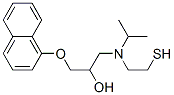 CAS#: 75790-56-6, 1-Naphthalen-1-Yloxy-3-(2-Sulfanylethylamino)Propan-2-Ol