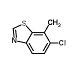 CAS#: 75804-80-7, 6-Chloro-7-methyl-1,3-benzothiazole