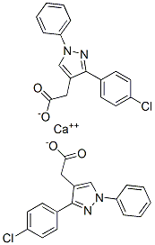 CAS 登录号：75821-71-5， 2-[3-(4-氯苯基)-1-苯基吡唑-4-基]乙酸钙