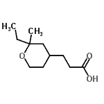 CAS 登录号：758676-39-0， 3-(2-乙基-2-甲基四氢-2H-吡喃-4-基)丙酸