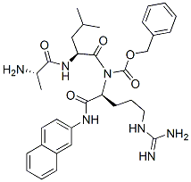 CAS#: 75873-86-8, Phenylmethyl N-[(2R)-1-[[(2S)-1-[[(2S)-5-(Diaminomethylideneamino)-2-(Naphthalen-2-Ylamino)Pentanoyl]Amino]-4-Methyl-1-Oxopentan-2-Yl]Amino]-1-Oxopropan-2-Yl]Carbamate
