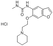 CAS#: 75883-75-9, 3-Methyl-1-[6-(2-Piperidin-1-Ylethoxy)-1-Benzofuran-5-Yl]Urea Hydrochloride