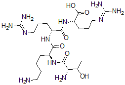 CAS#: 75929-73-6, (2S)-2-[[(2R)-2-[[(2S)-6-Amino-2-[[(2S)-2-Amino-3-Hydroxybutanoyl]Amino]Hexanoyl]Amino]-5-(Diaminomethylideneamino)Pentanoyl]Amino]-5-(Diaminomethylideneamino)Pentanoic Acid