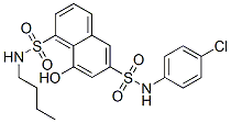CAS 登录号:75935-42-1, N-丁基-N'-(4-氯苯基)-8-羟基萘-1,6-二磺酰胺
