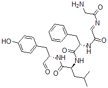 CAS#: 75975-40-5, (2S)-2-[[(2S)-2-[[2-(2-Aminoacetyl)Iminoacetyl]Amino]-3-Phenylpropanoyl]Amino]-N-[(2S)-1-(4-Hydroxyphenyl)-3-Oxopropan-2-Yl]-4-Methylpentanamide