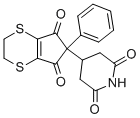 CAS#: 76059-14-8, 3-(5,7-Dioxo-6-Phenyl-2,3-Dihydrocyclopenta[b][1,4]Dithiin-6-Yl)Piperidine-2,6-Dione