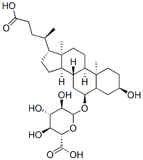 CAS#: 76060-17-8, (2S,3S,4S,5R,6R)-3,4,5-Trihydroxy-6-[[(3R,5R,6S,8S,9S,10R,13R,14S,17R)-3-Hydroxy-17-[(2R)-5-Hydroxy-5-Oxopentan-2-Yl]-10,13-Dimethyl-2,3,4,5,6,7,8,9,11,12,14,15,16,17-Tetradecahydro-1H-Cyclopenta[a]Phenanthren-6-Yl]Oxy]Oxane-2-Carboxylic Acid