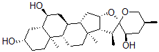 CAS#: 76094-30-9, (3beta,5alpha,6alpha,23R,25S)-Spirostan-3,6,23-Triol