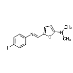 CAS#: 761338-90-3, 5-{(E)-[(4-Iodophenyl)imino]methyl}-N,N-dimethyl-2-furanamine
