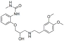 CAS#: 76210-77-0, 1-[2-[3-[2-(3,4-Dimethoxyphenyl)Ethylamino]-2-Hydroxypropoxy]Phenyl]-3-Methylurea