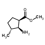 CAS#: 762214-05-1, Methyl (1R,2S,3R)-2-amino-3-methylcyclopentanecarboxylate