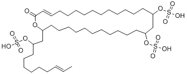 CAS#: 76265-39-9, [30-Oxo-16-Sulfooxy-2-[(E)-2-Sulfooxyundec-9-Enyl]-1-Oxacyclotriacont-28-En-14-Yl] Hydrogen Sulfate