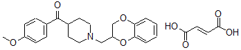 CAS#: 76362-13-5, (1-((2,3-Dihydro-1,4-benzodioxin-2-yl)methyl)-4-piperidinyl)(4-methoxyphenyl)-Methanone (E)-2-butenedioate
