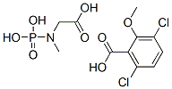 CAS 登录号:76364-42-6, 3,6-二氯-2-甲氧基苯甲酸;2-(膦酰甲基氨基)乙酸