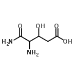 CAS#: 76376-69-7, 4,5-Diamino-3-hydroxy-5-oxopentanoic acid
