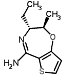 CAS#: 763915-73-7, (2R,3R)-3-Ethyl-2-methyl-2,3-dihydrothieno[2,3-f][1,4]oxazepin-5-amine