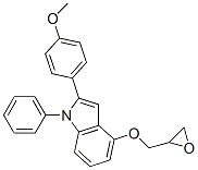 CAS#: 76410-32-7, 2-(4-Methoxyphenyl)-4-(Oxiran-2-Ylmethoxy)-1-Phenylindole
