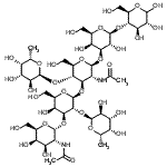 CAS 登录号：76472-96-3， 2-乙酰氨基-2-脱氧-alpha-D-吡喃半乳糖基-(1->3)-[6-脱氧-alpha-L-吡喃半乳糖基-(1->2)]-beta-D-吡喃半乳糖基-(1->3)-[6-脱氧-alpha-L-吡喃半乳糖基-(1->4)]-2-乙酰氨基-2-脱氧-beta-D-吡喃葡萄糖基-(1->3)-beta-D-吡喃半乳糖基-(1->4)-D-吡喃葡萄糖